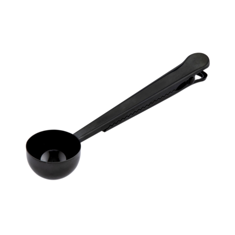 Restpresso 1 Tbsp. Black-Plated Stainless Steel Coffee / Measuring Scoop - with Bag Clip - 1 count box