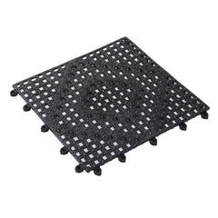 Bar Lux Square Black Bar Mat - Interlocking - 12