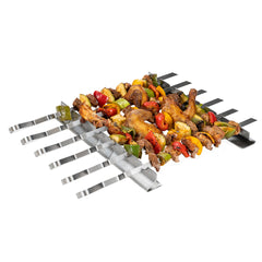 Met Lux Stainless Steel Barbecue / Shish Kabob Skewer Set - 8-Piece - 17