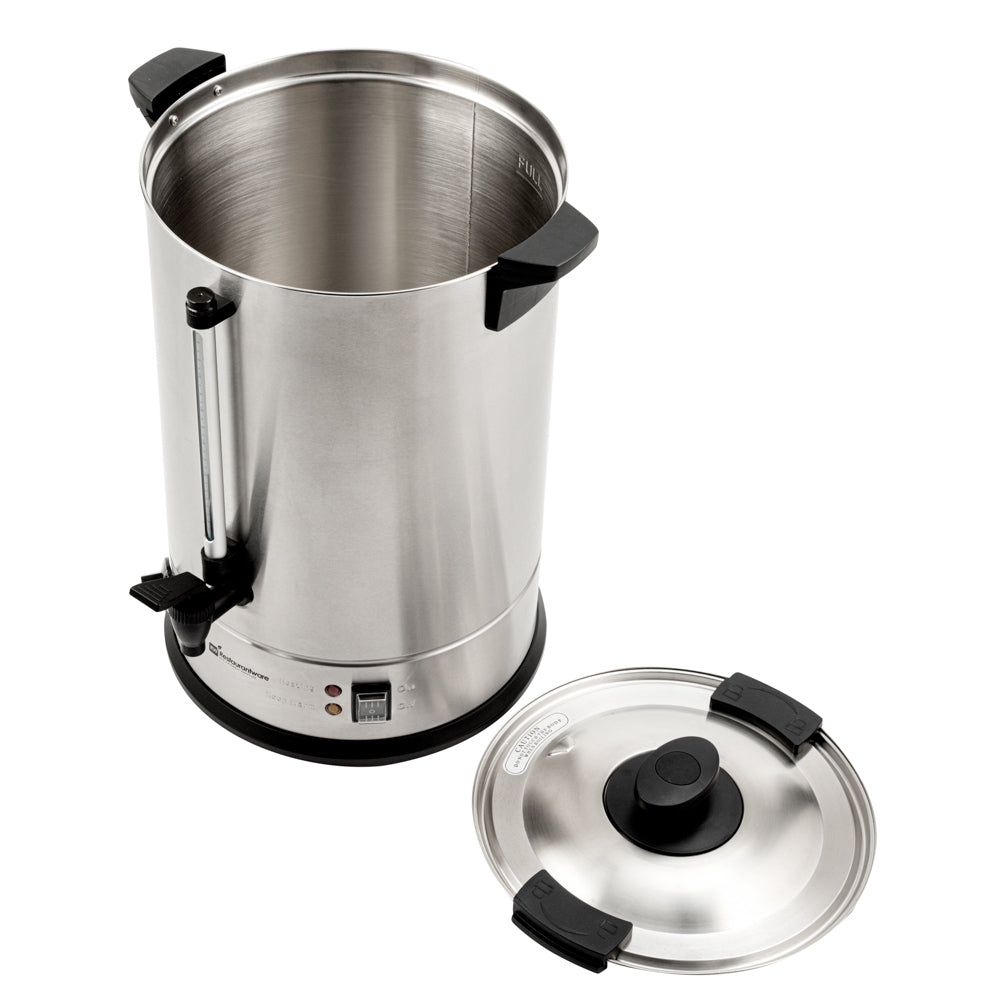 Restpresso 5 gal Silver 13/0 Stainless Steel Coffee Urn - 128 Cup - 11 1/2" x 11 1/2" x 19 1/2" - 1 count box