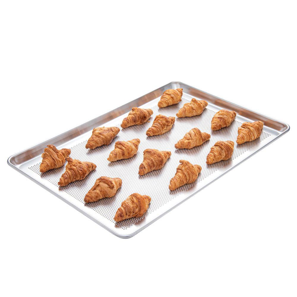 Met Lux Silver Aluminum Full Size Baking Sheet - Perforated - 26" x 18" x 1" - 1 count box