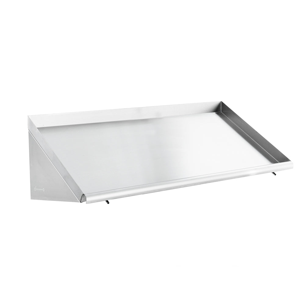 Kitchen Tek 304 Stainless Steel Rack Shelf - Wall Mounted, Slanted - 42" - 1 count box