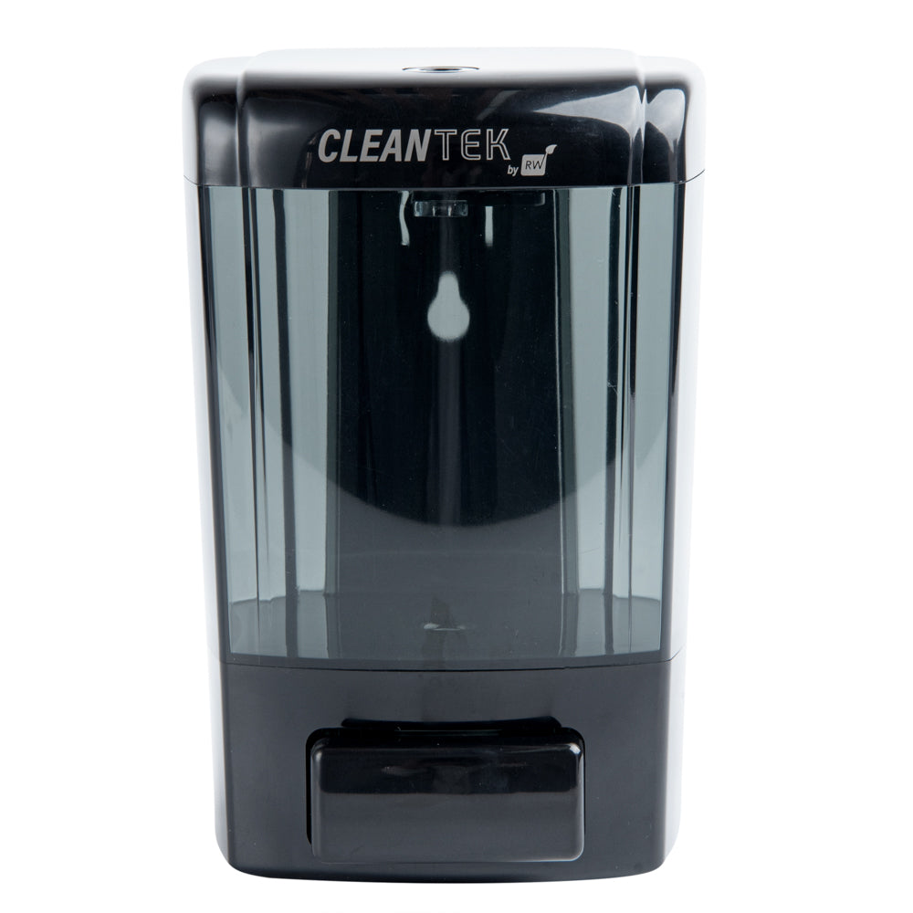 Clean Tek Professional 24 oz Black Manual Soap Dispenser - for Gel or Liquid Soap - 1 count box