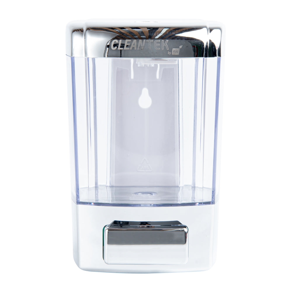 Clean Tek Professional 24 oz Clear Manual Soap Dispenser - for Gel or Liquid Soap - 1 count box