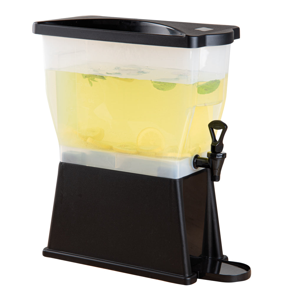 Bev Tek 3 gal Black Beverage Dispenser - 16" x 8" x 21" - 1 count box