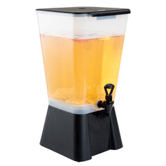 Bev Tek 5 gal Black Beverage Dispenser - 12 1/2