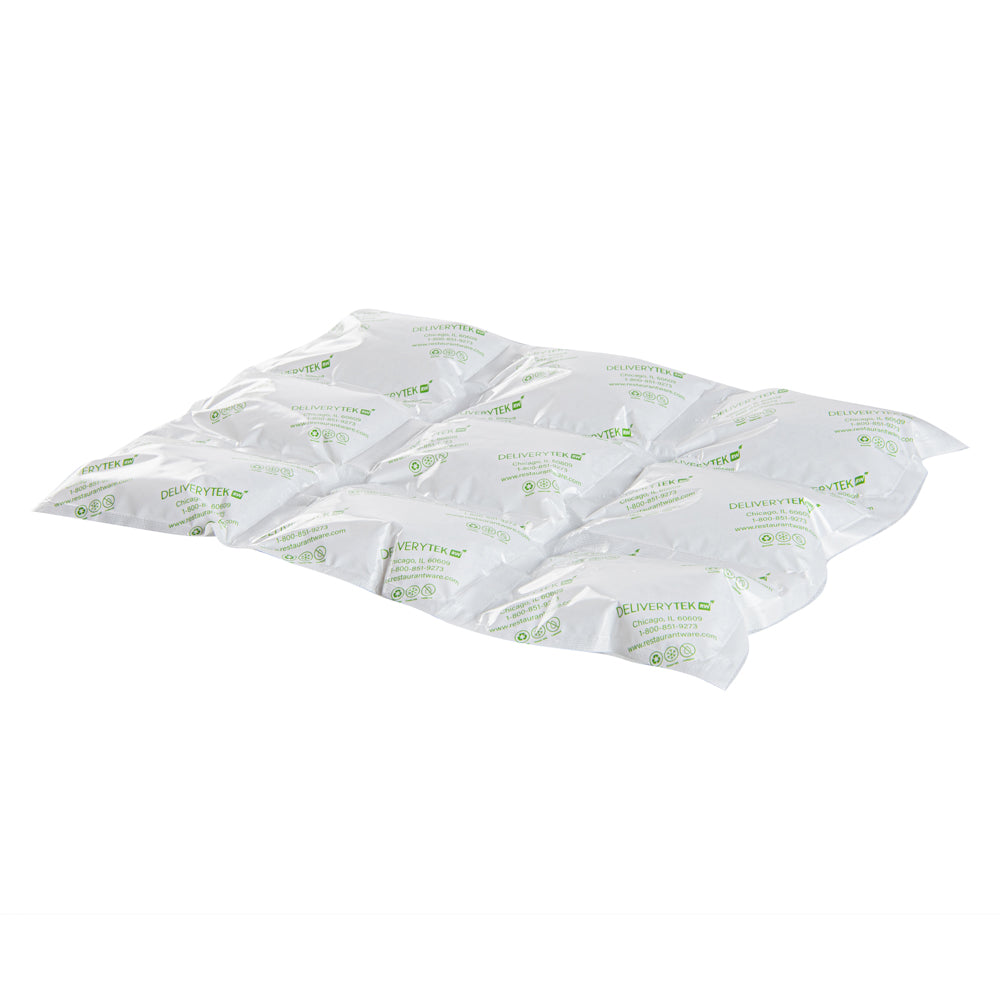 Delivery Tek Plastic Shipping Ice Pack - 3 x 3 Cells - 15 1/4" x 11 1/2" - 100 count box