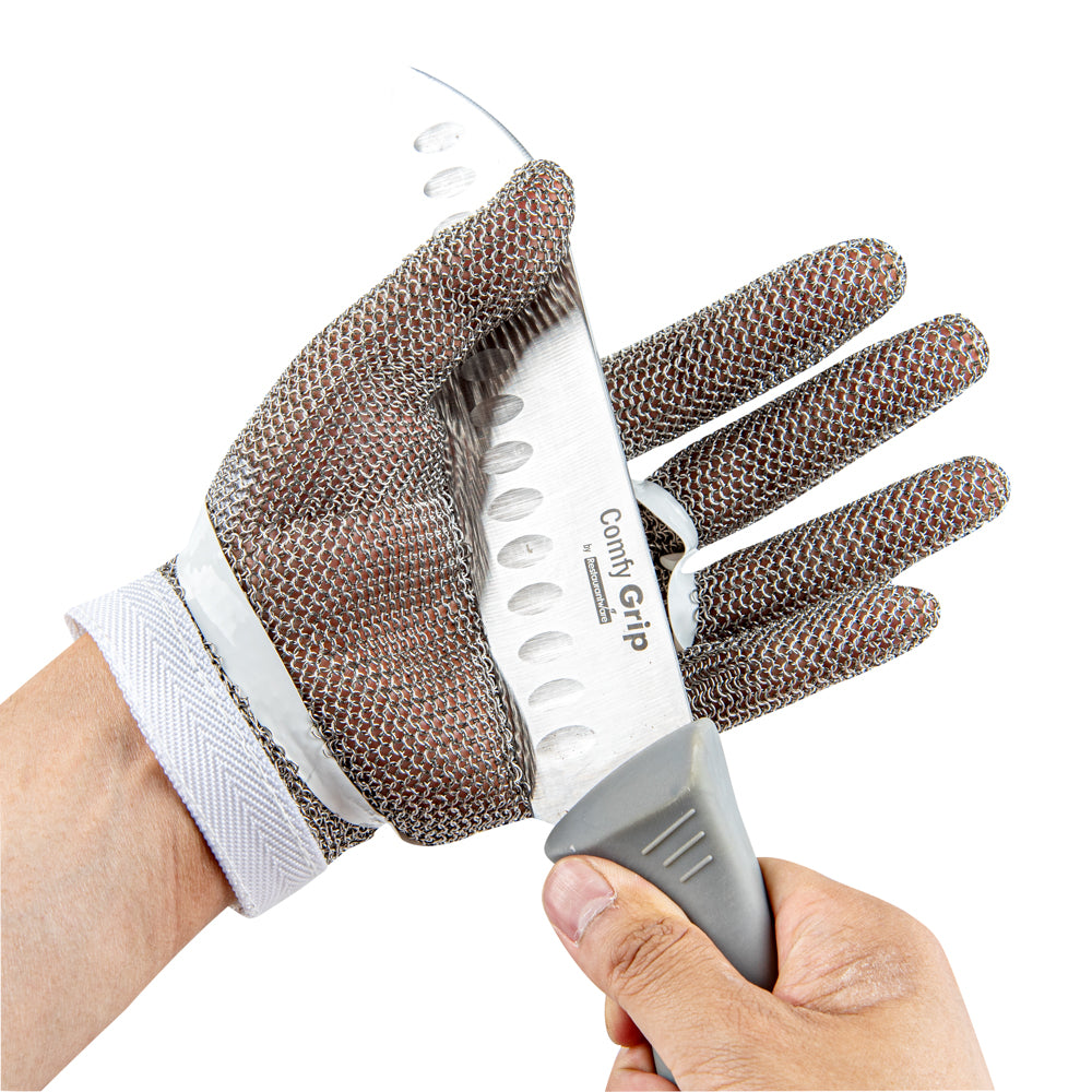 Life Protector Stainless Steel Mesh Small Cut-Resistant Glove - Level 9, Food Safe - 9 1/4" x 4 3/4" - 1 count box