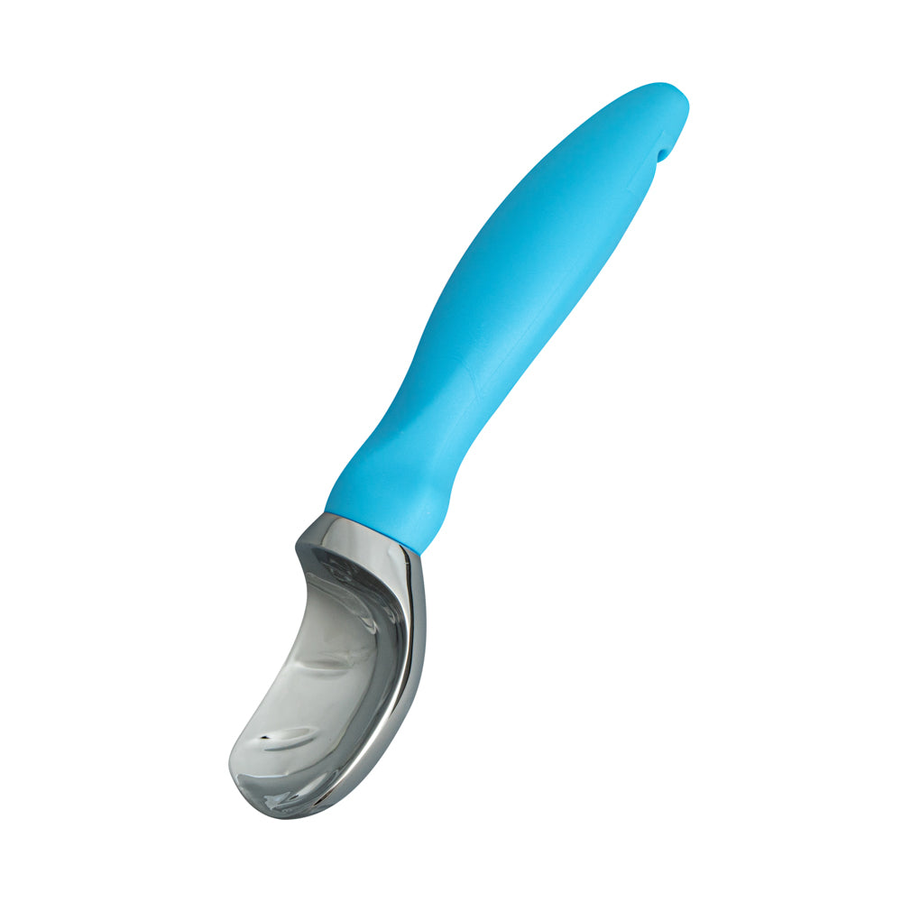 Comfy Grip Blue Metal Ice Cream Scoop - 7 3/4" x 2" x 1 3/4" - 1 count box