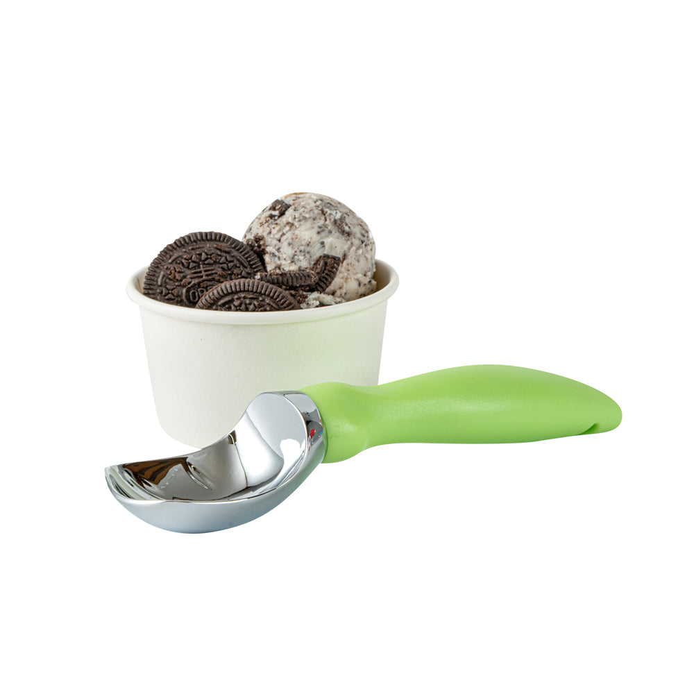 Comfy Grip Green Metal Ice Cream Scoop - 7 3/4" x 2" x 1 3/4" - 1 count box