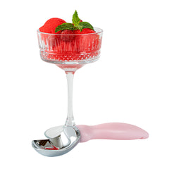 Comfy Grip Pink Metal Ice Cream Scoop - 7 3/4