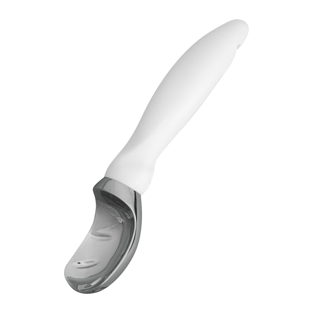 Comfy Grip White Metal Ice Cream Scoop - 7 3/4" x 2" x 1 3/4" - 1 count box