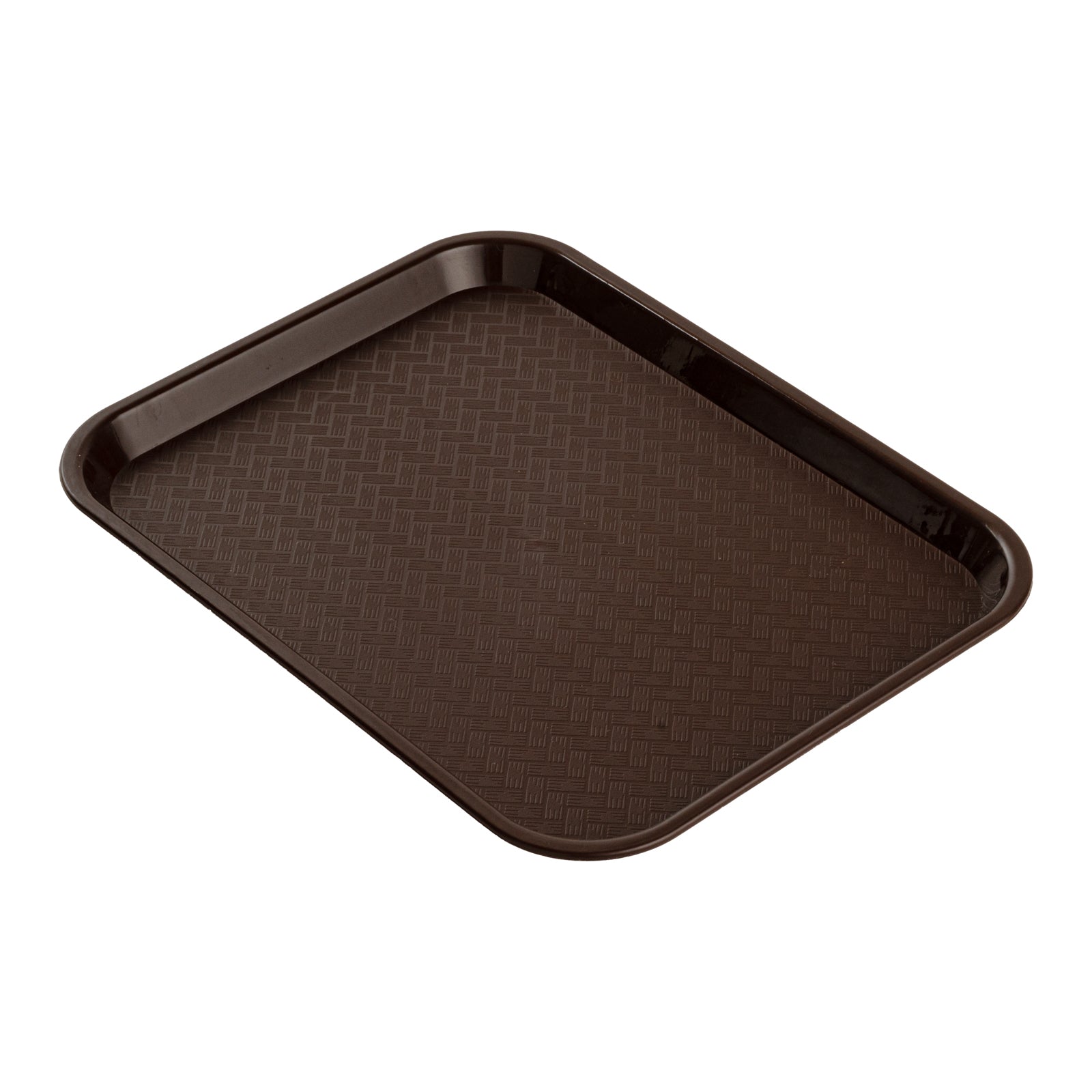 RW Base Rectangle Brown Plastic Fast Food Tray - 14" x 18" - 50 count box