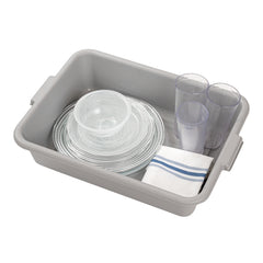 RW Clean Gray Plastic Bus Tub - Easy Grip - 20