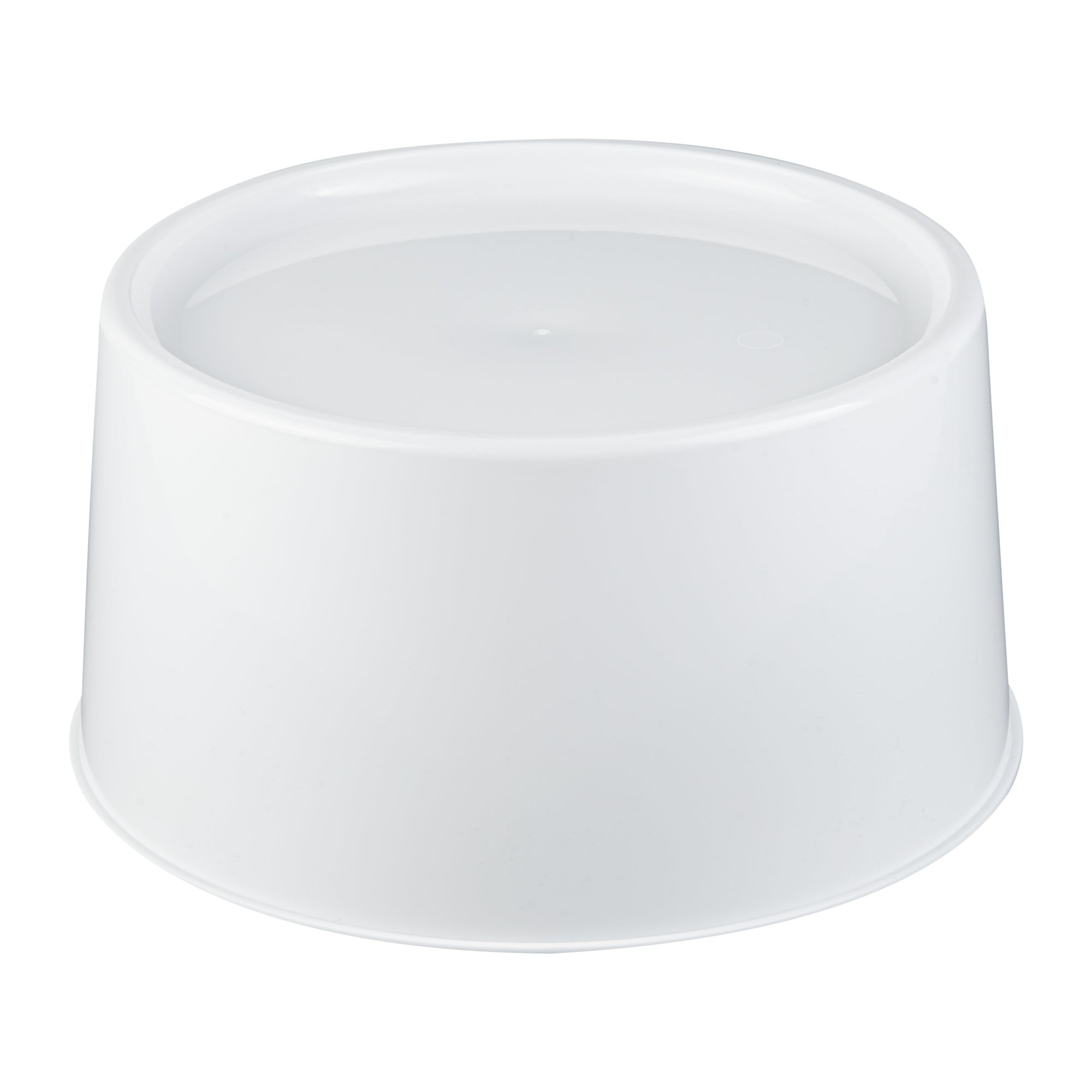 Bev Tek Round White Plastic Beverage Dispenser Base - For 3 and 6 gal Dispenser - 10 1/2" x 10 1/2" x 6 1/2" - 4 count box