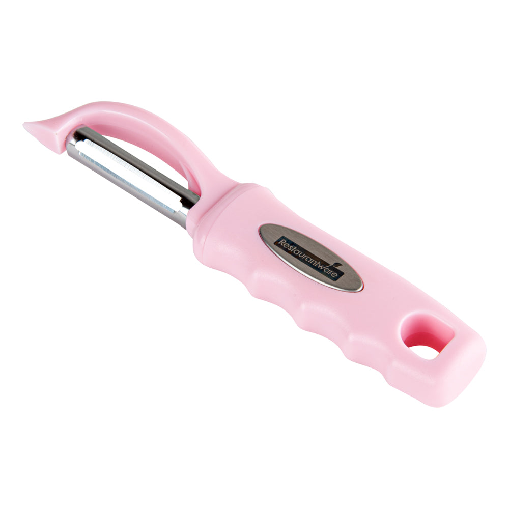 Comfy Grip Pink Stainless Steel Vegetable Peeler - 7 1/2" - 1 count box