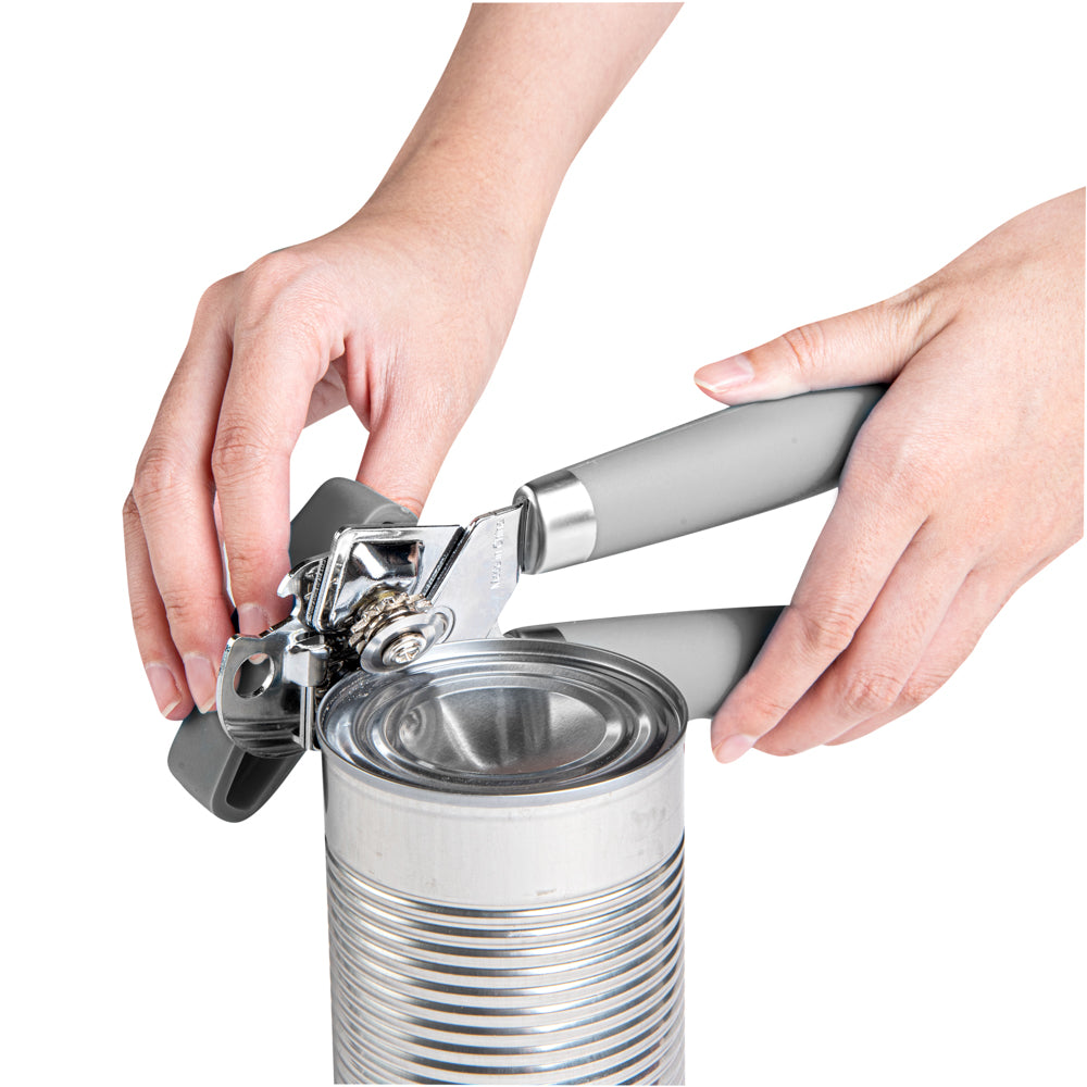 Comfy Grip Gray Stainless Steel Can Opener - 7 3/4" x 2" x 2" - 1 count box