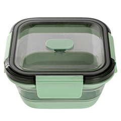 Fresh Hero 24 oz Green Plastic Airtight Food Storage Container - with Vented Lid, Collapsible - 6