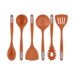 Met Lux Orange Silicone Cooking Utensil Set - 6-Piece - 10 count box