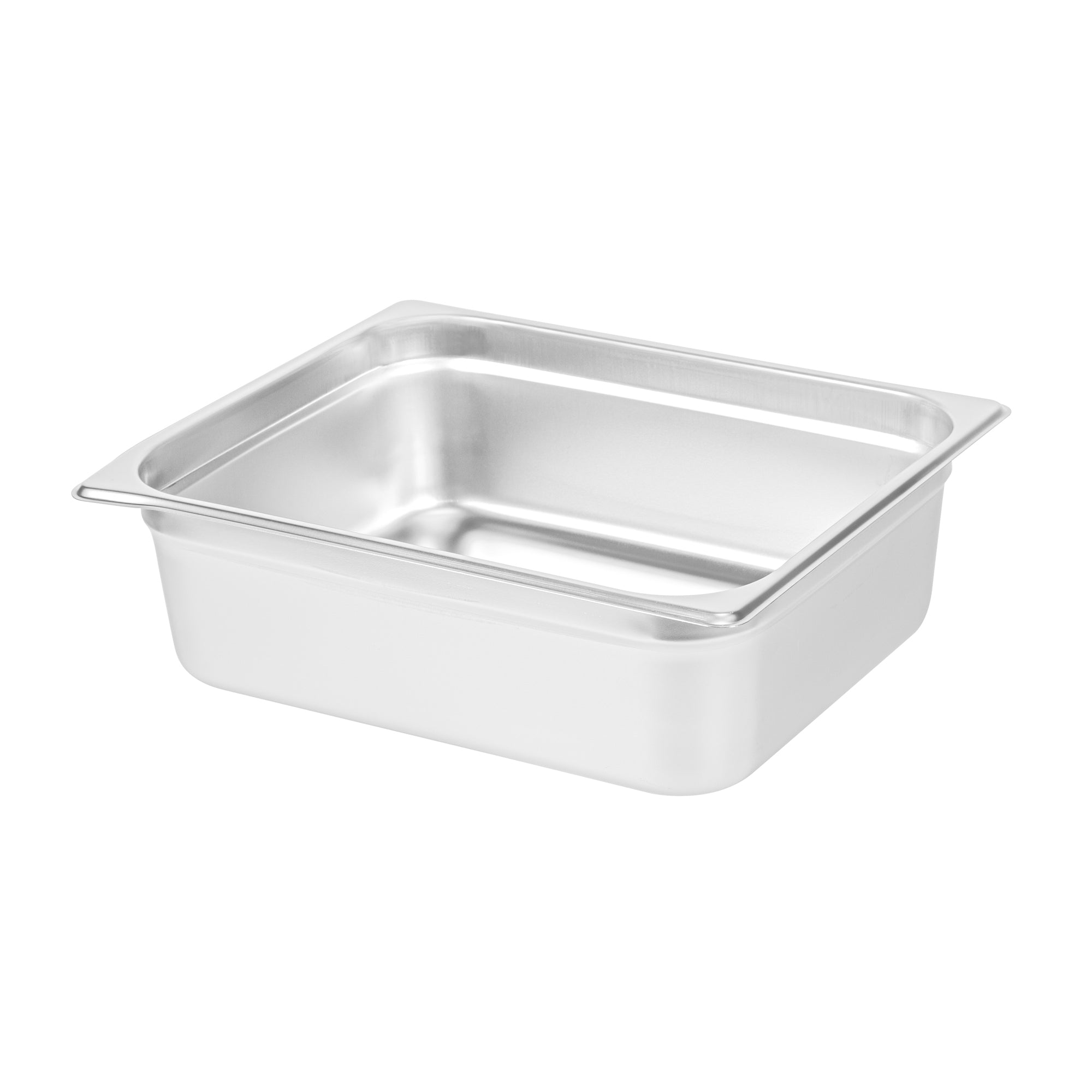 Kitchen Tek Stainless Steel 1/2 Size Steam Table Pan - 4 Inch Deep, Anti Jam, 24 Gauge - 6 count box