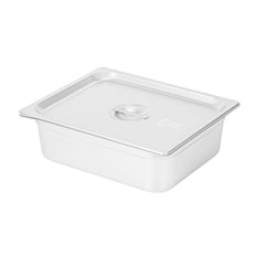 Kitchen Tek Stainless Steel Lid - Fits 1/2 Size Steam Table Pan - 1 count box