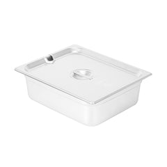 Kitchen Tek Stainless Steel Slotted Lid - Fits 1/2 Size Steam Table Pan - 1 count box