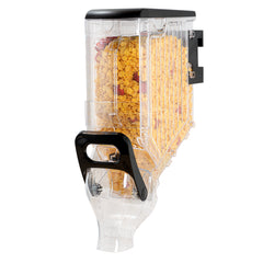 Met Lux 3.5 Gal Black Plastic Wall Mount Cereal Dispenser - 22 1/2