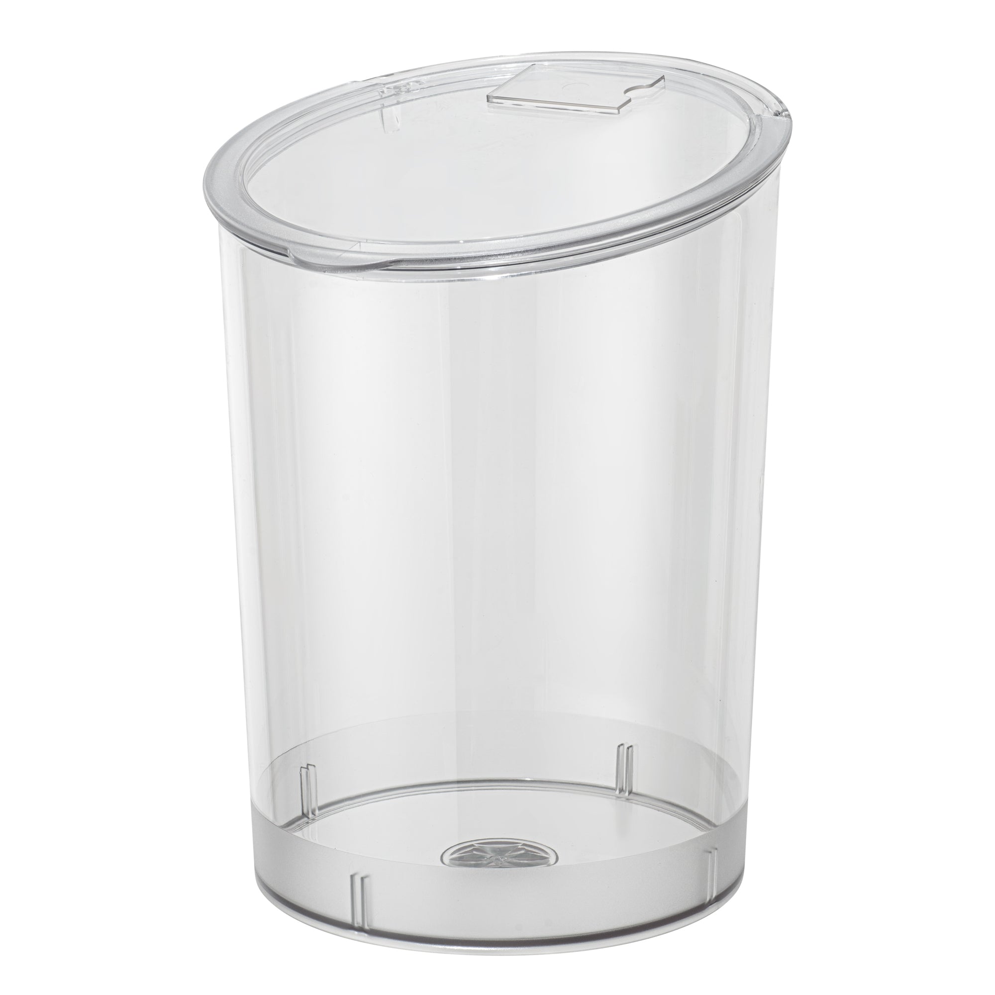 Met Lux 4 Gal Clear Plastic Storage Jar - with Hinged Lid - 9 3/4" x 9 3/4" x 13 3/4" - 1 count box