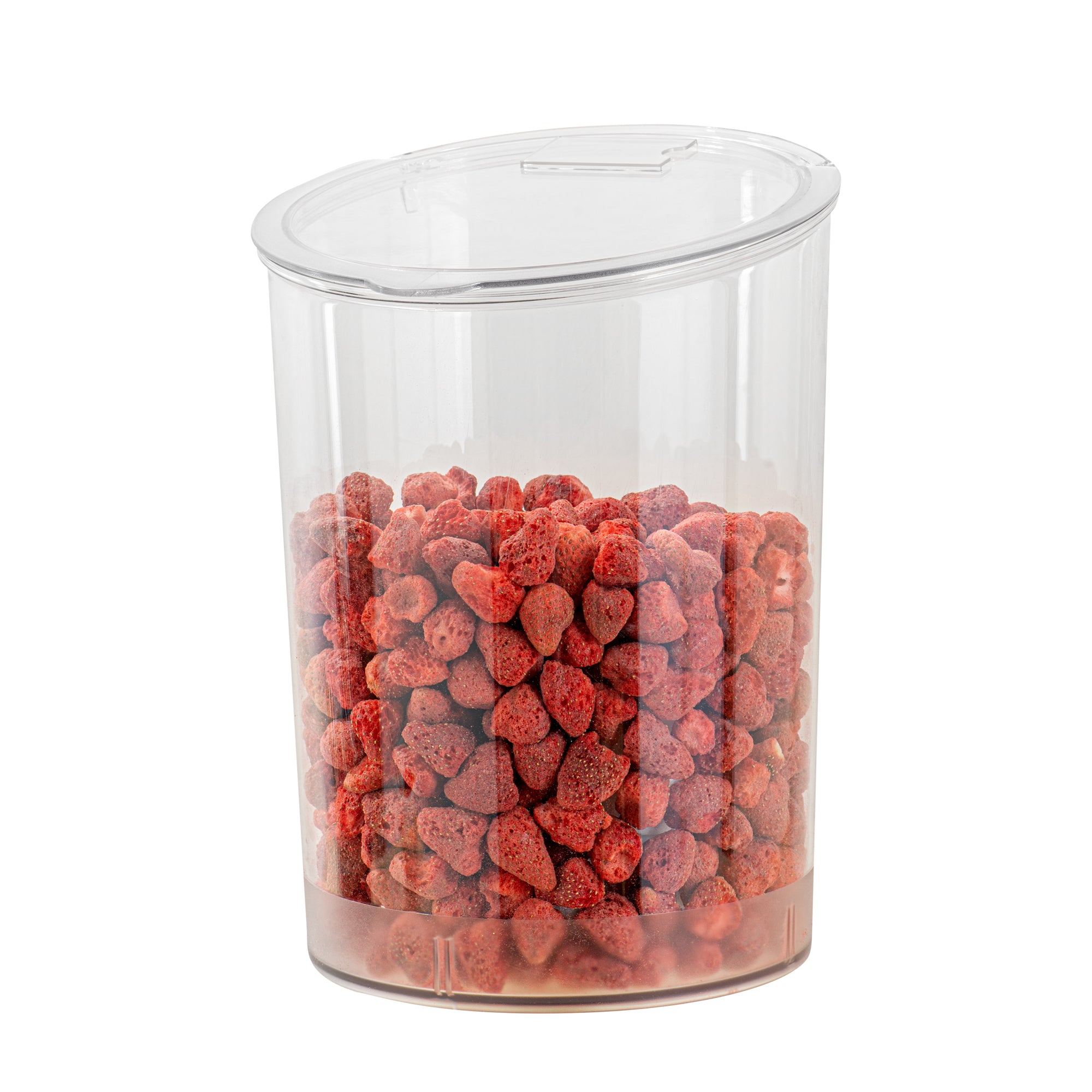 Met Lux 4 Gal Clear Plastic Storage Jar - with Hinged Lid - 9 3/4" x 9 3/4" x 13 3/4" - 1 count box