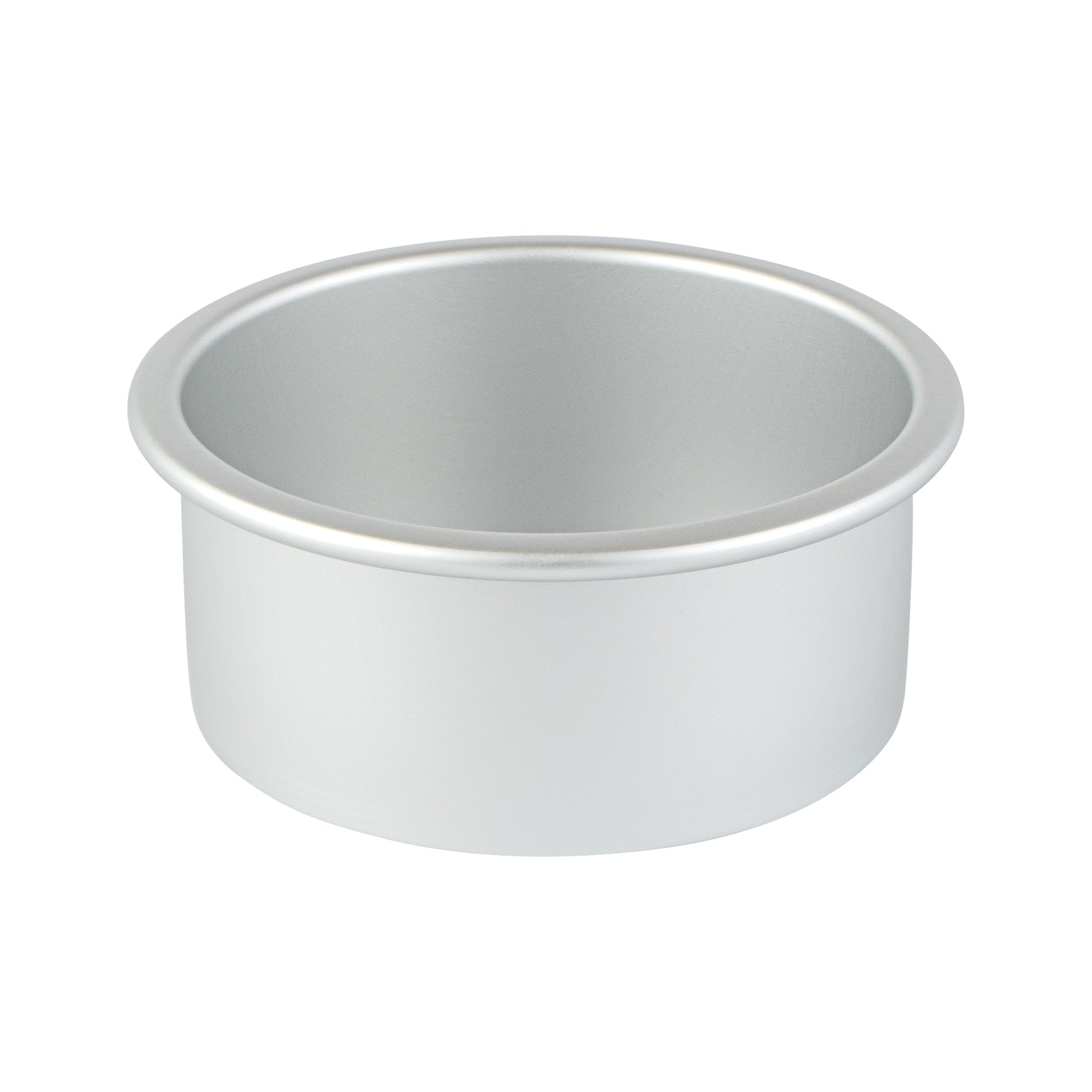 Met Lux Round Aluminum Straight-Sided Cake Pan - 4" x 4" x 2" - 12 count box