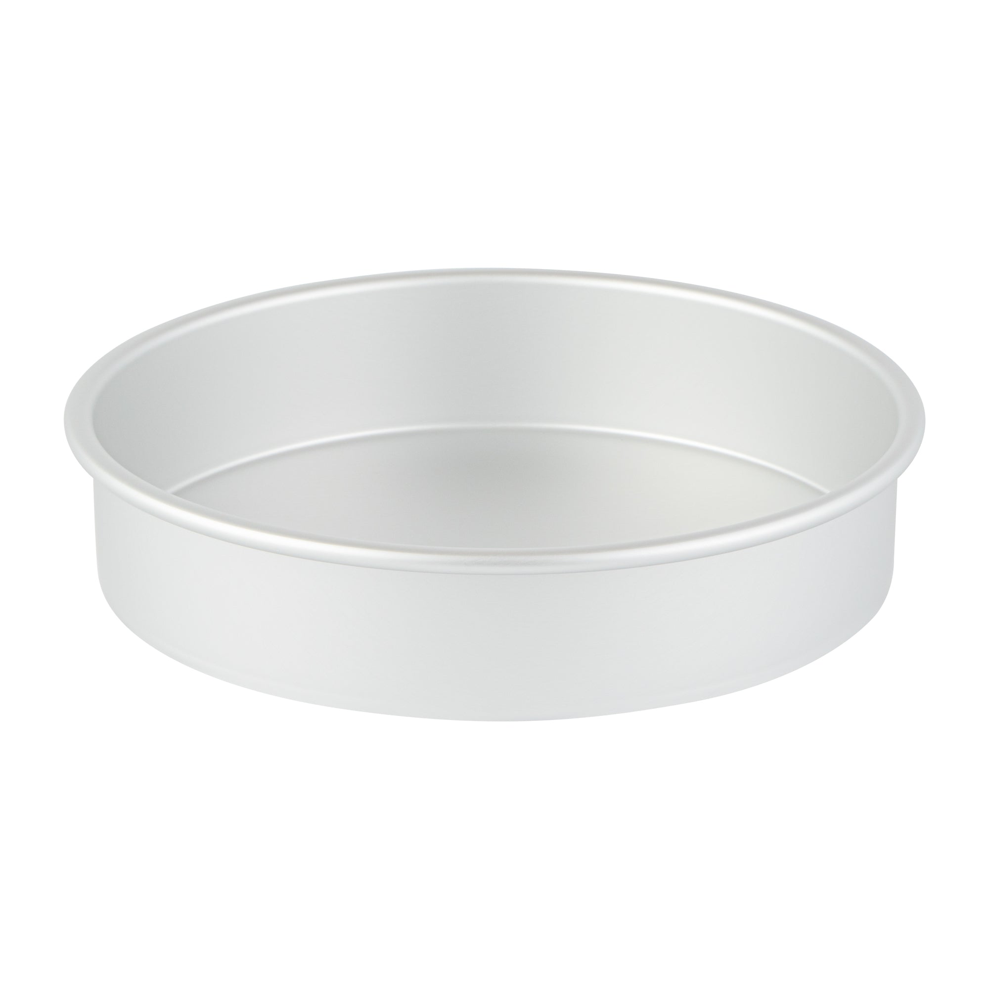 Met Lux Round Aluminum Straight-Sided Cake Pan - 9" x 9" x 2" - 12 count box