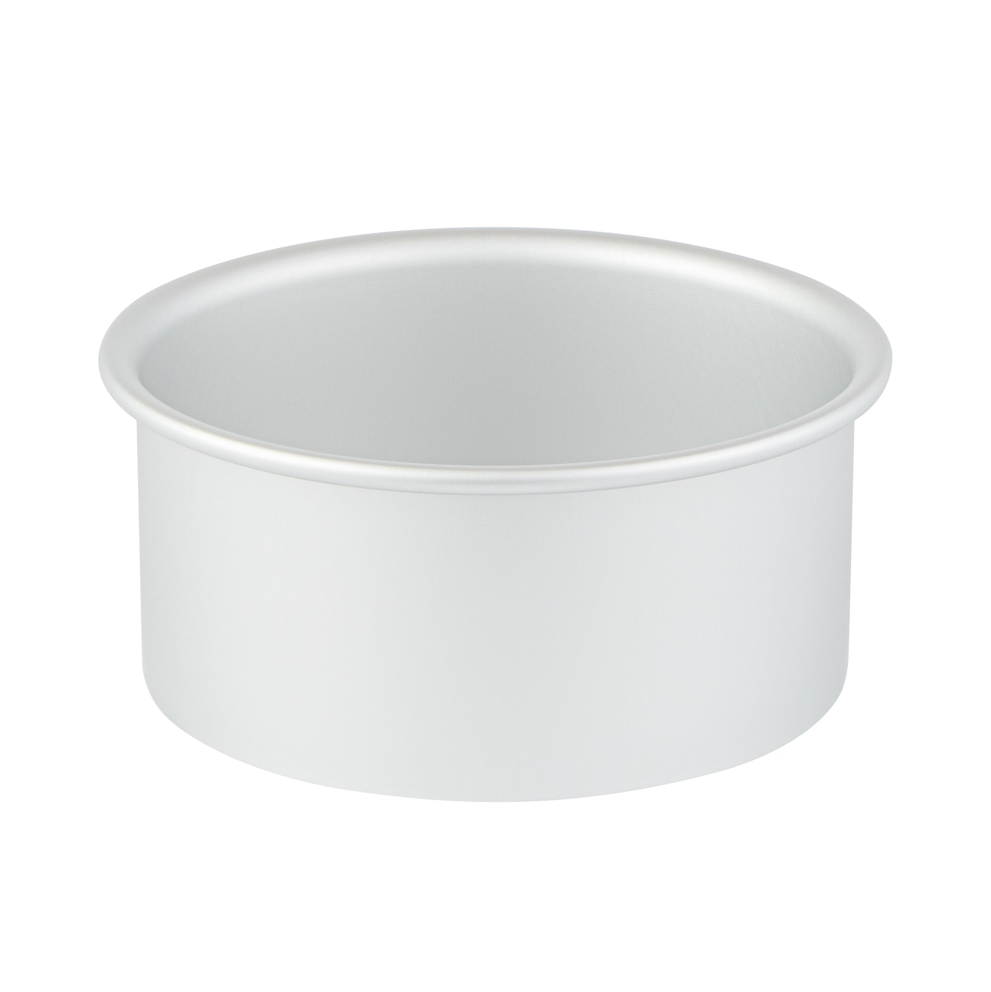 Met Lux Round Aluminum Straight-Sided Cake Pan - 6" x 6" x 3" - 12 count box