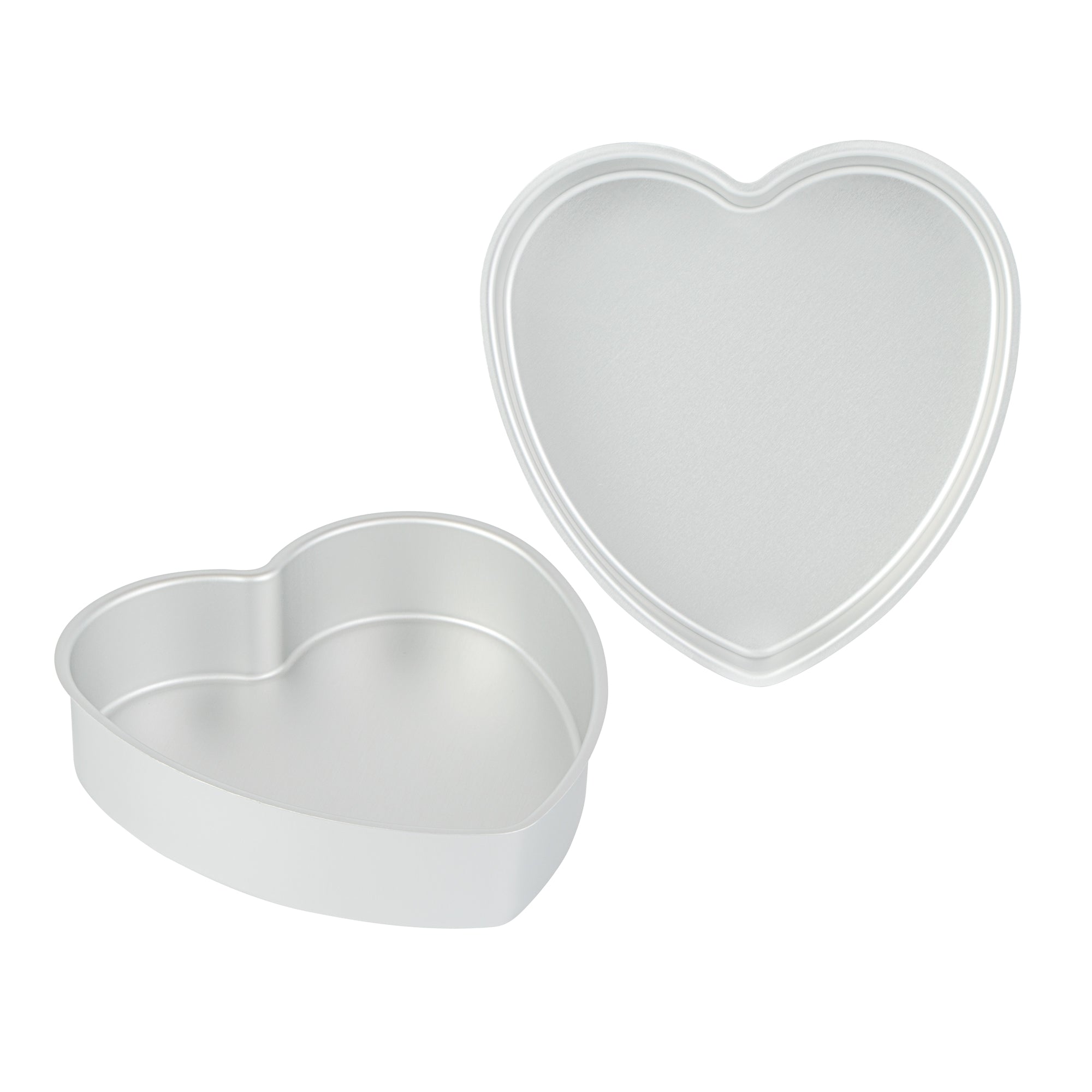 Met Lux Heart Aluminum Cake Pan - 8" x 8" x 2" - 12 count box