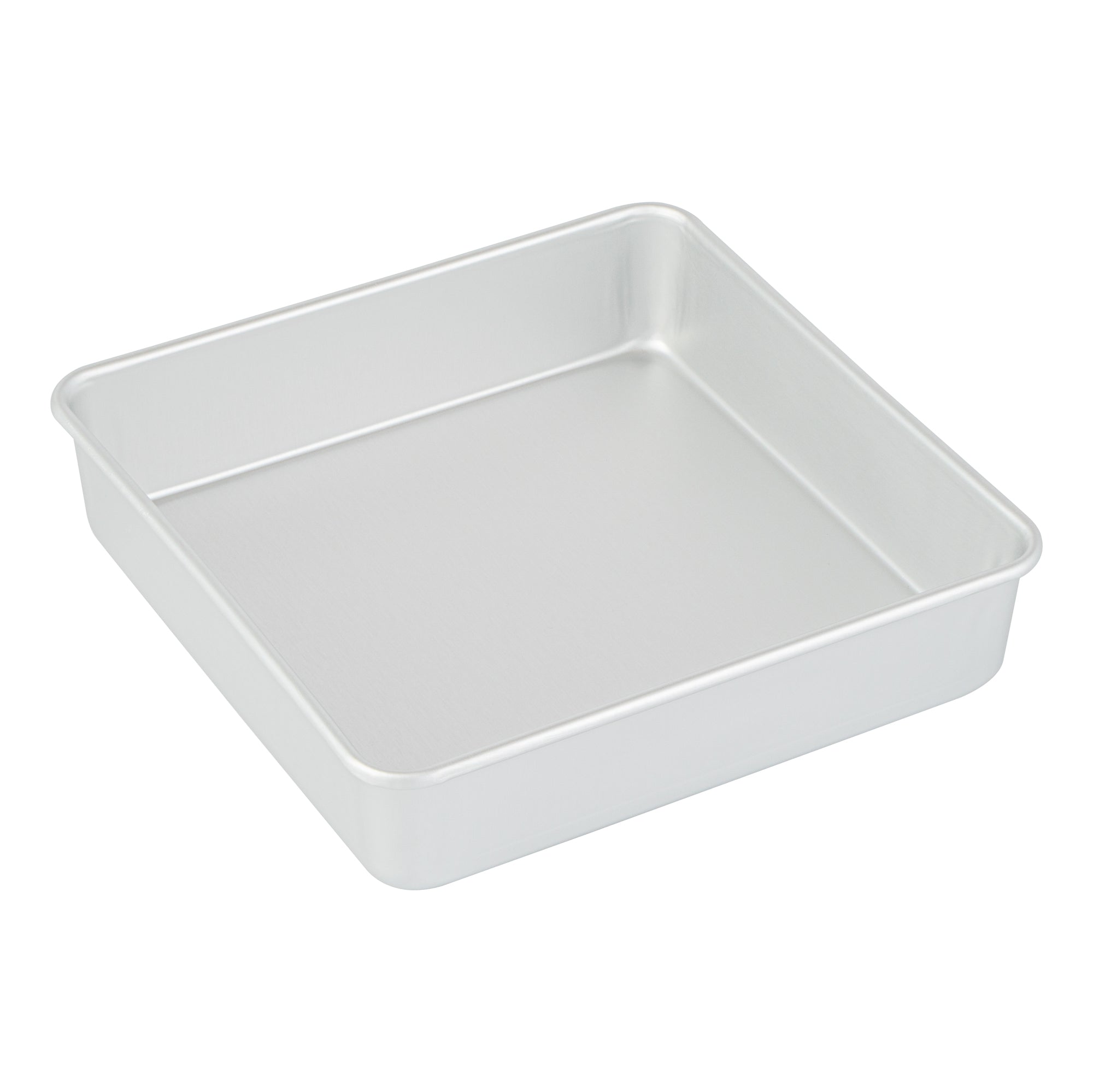 Met Lux Square Aluminum Cake Pan - 8" x 8" x 2" - 12 count box