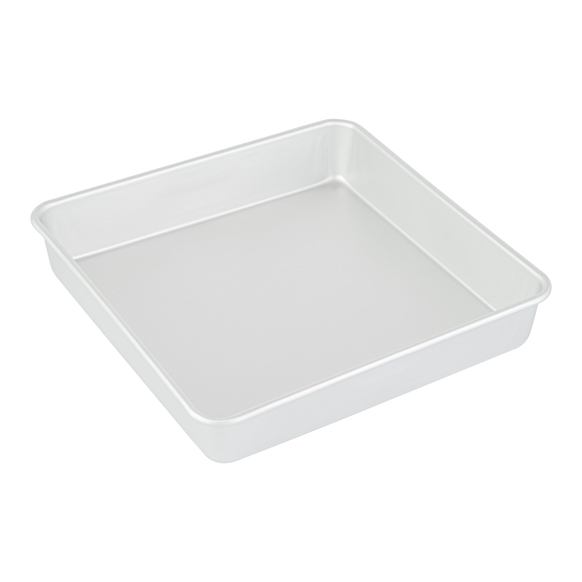 Met Lux Square Aluminum Cake Pan - 10" x 10" x 2" - 12 count box