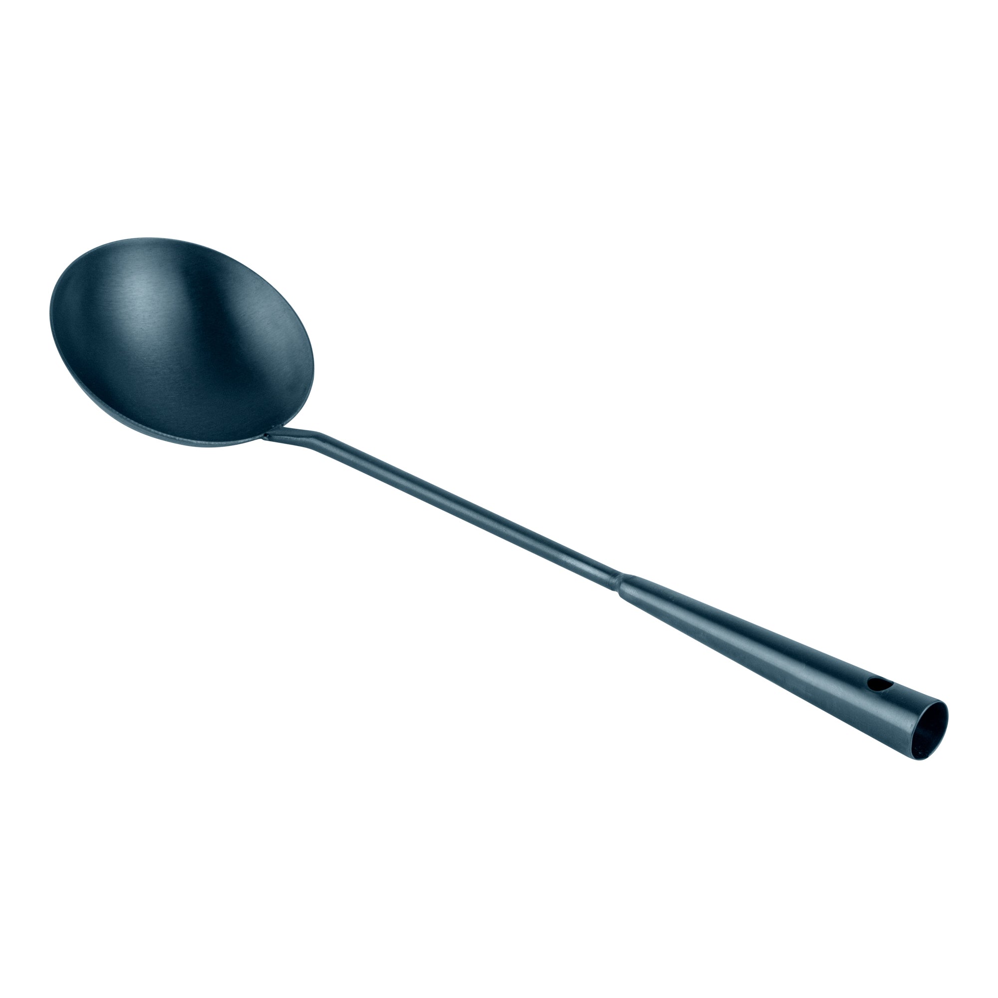 Motomori Blue Carbon Steel Wok Ladle - Pre-seasoned - 16" - 10 count box