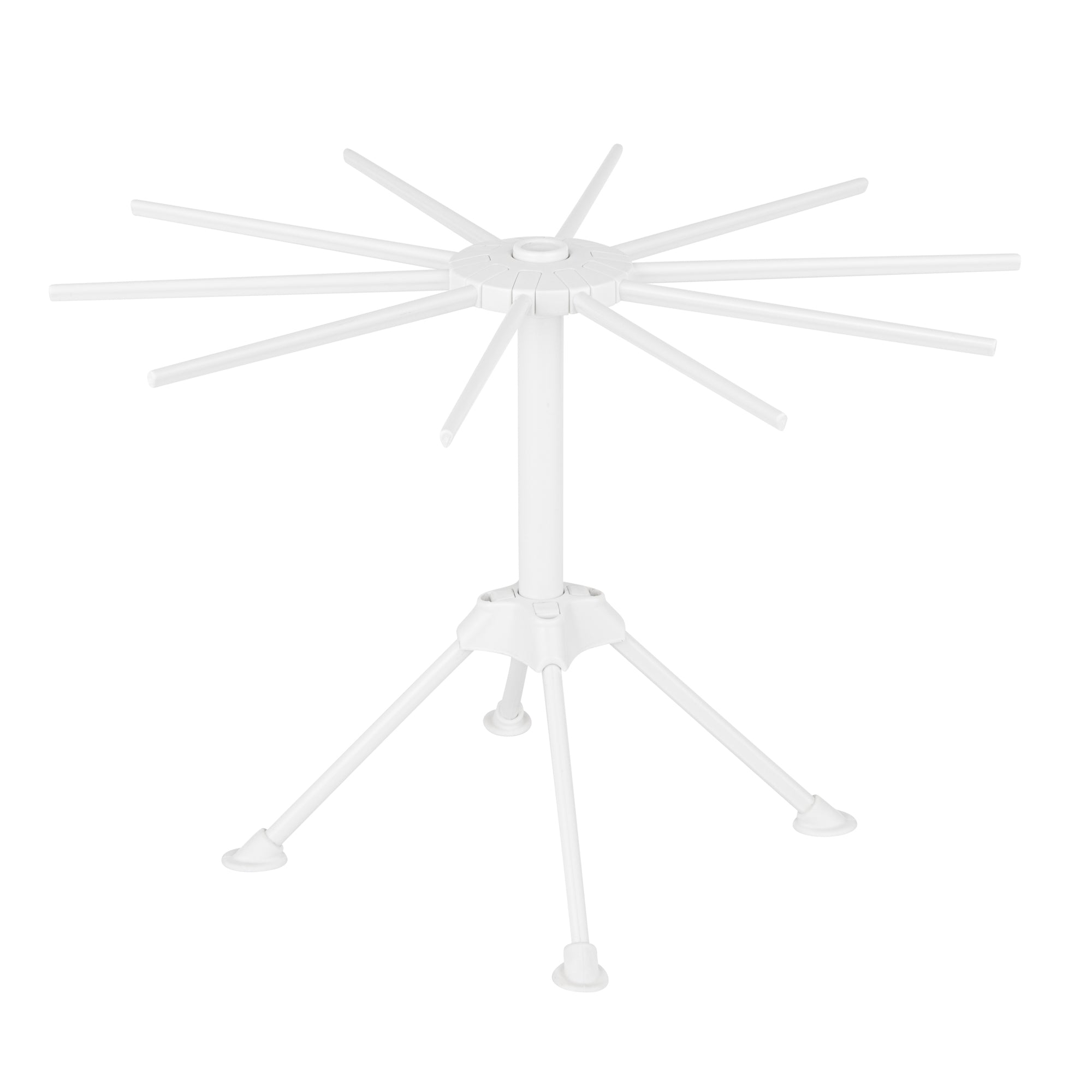 Met Lux 10 lb White Plastic Pasta Drying Rack - with 10 arms, Collapsible - 11" - 1 count box