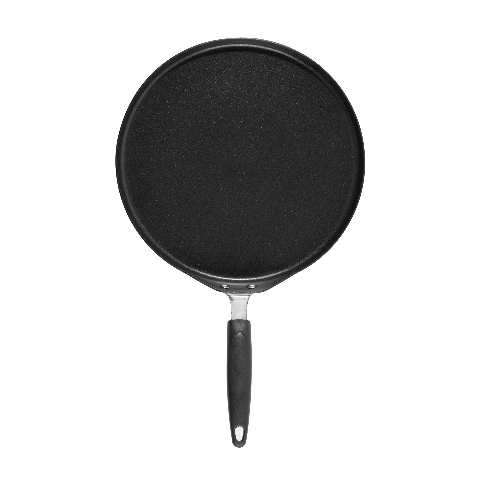 Met Lux Round Aluminum Griddle - Non-Stick, with Bakelite Handles - 12" - 10 count box