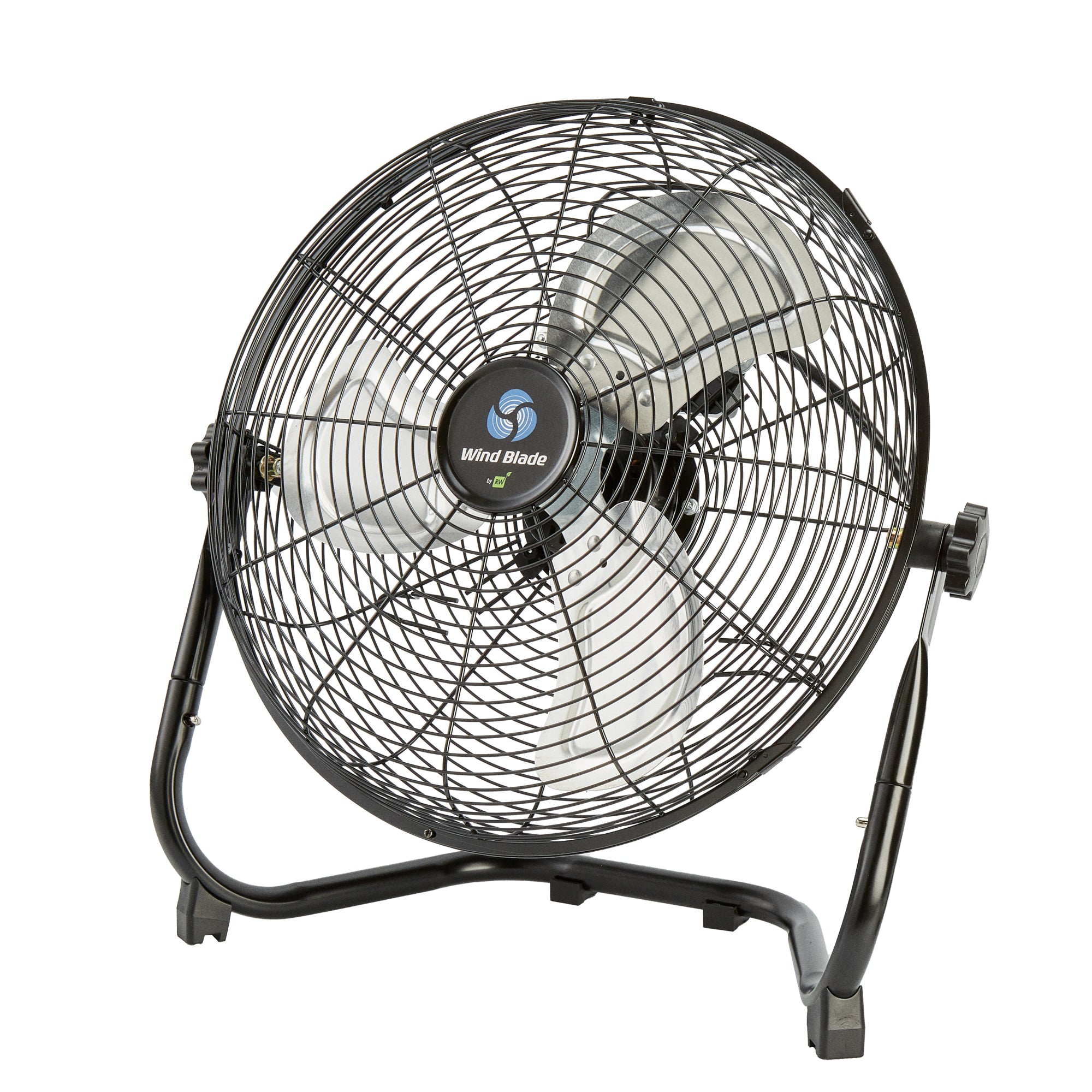 Wind Blade 3-Speed Industrial Floor Fan - Tilt Head, 1/13 HP, 2,450 CFM - 14" - 1 count box