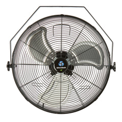 Wind Blade 3-Speed Industrial Wall-Mount Fan - Tilt Head, 1/6 HP, 4,650 CFM - 20