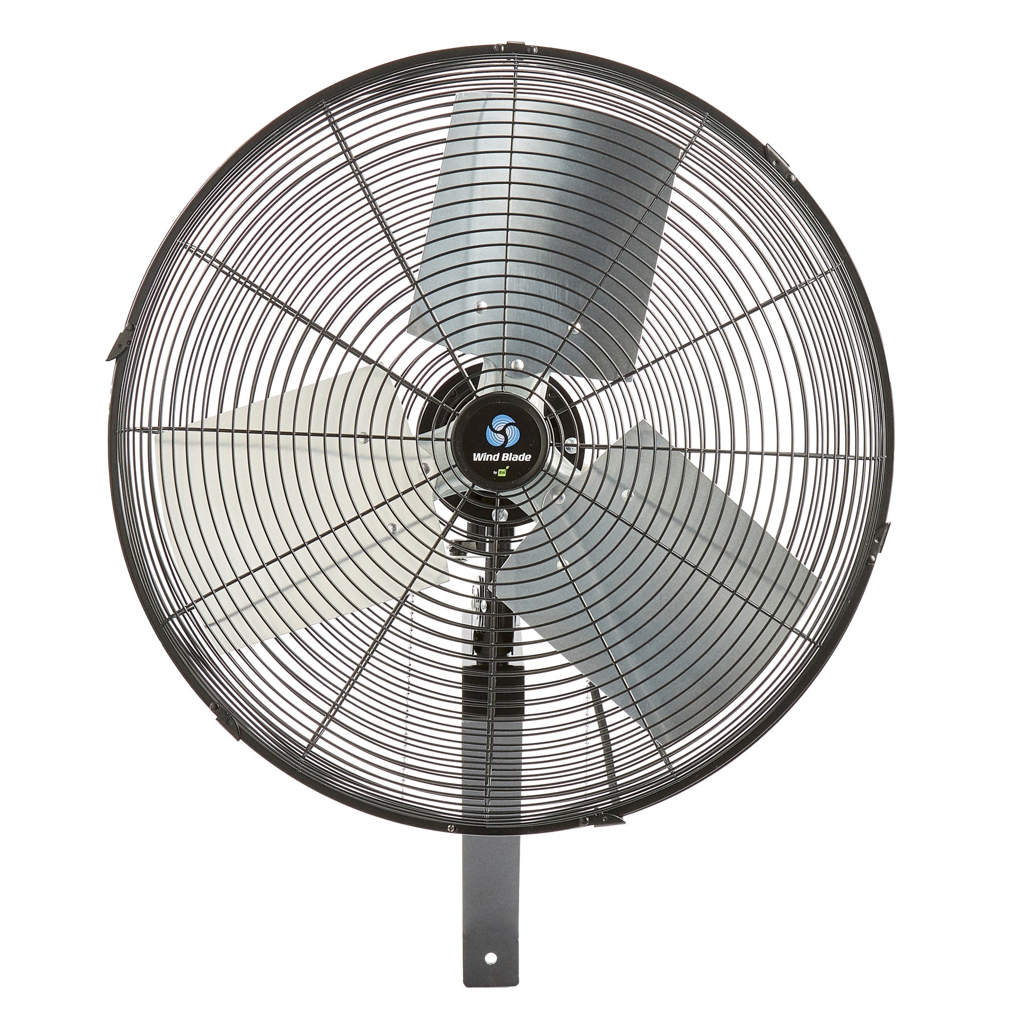 Wind Blade 3-Speed Oscillating Industrial Wall-Mount Fan - Tilt Head, 1/6 HP, 5,250 CFM - 20" - 1 count box