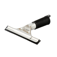 Clean Tek Professional Stainless Steel Window Squeegee - with Black Rubber Grip - 6