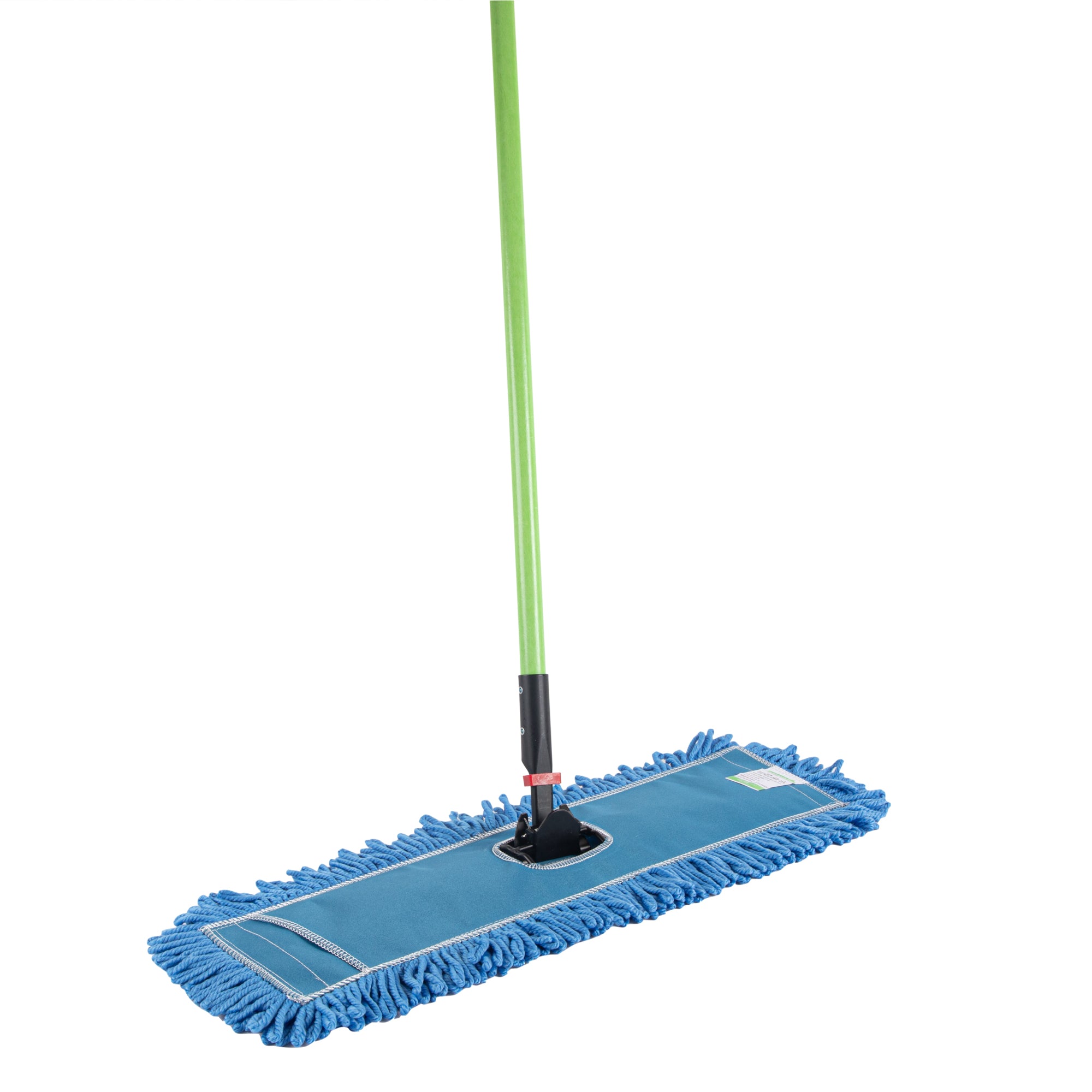 Clean Tek Professional Blue Microfiber Dust / Dry Mop - with 64" Handle - 24" x 5" - 1 count box