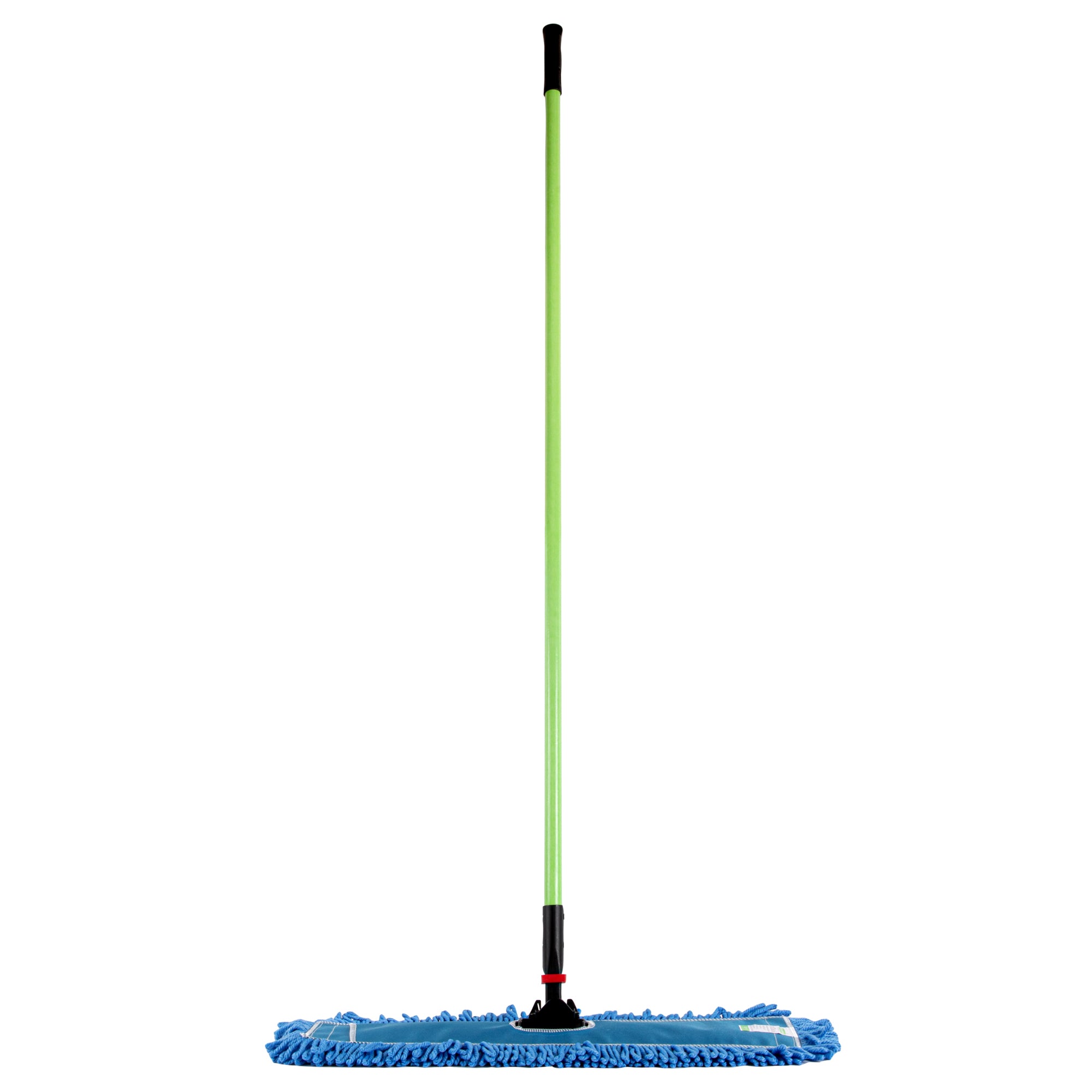 Clean Tek Professional Blue Microfiber Dust / Dry Mop - with 64" Handle - 24" x 5" - 1 count box