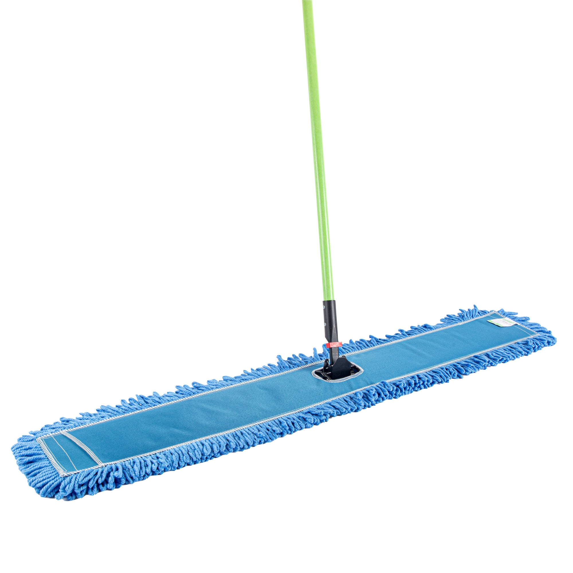 Clean Tek Professional Blue Microfiber Dust / Dry Mop - with 64" Handle - 48" x 5" - 1 count box