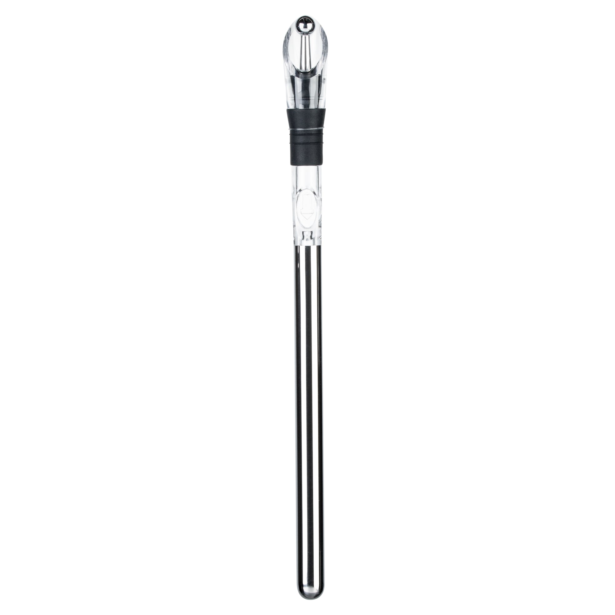 Bar Lux Stainless Steel Wine Chiller Stick / Pourer - with Aerator and Stopper - 12 3/4" - 1 count box