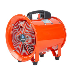 Wind Blade Round Red Steel Portable High Velocity Ventilator Fan - 1/2 HP,1,960 CFM - 14'' x 13 1/2'' x 16 3/4'' - 1 count box