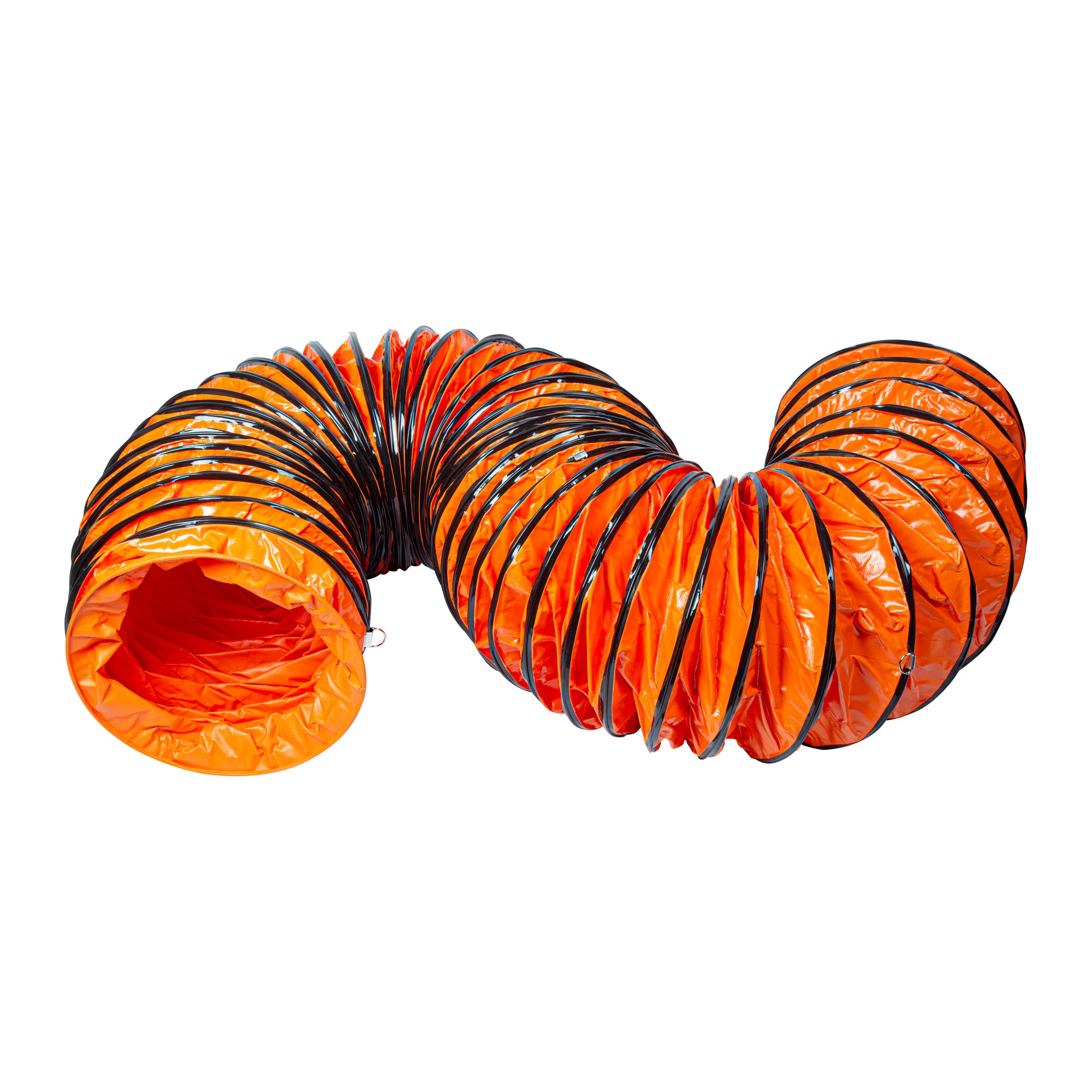 Wind Blade Orange PVC Ventilation Duct Hose - For 16" Ventilator Fan, Insulated, Extra Flexible - 15 3/4" x 25' - 1 count box