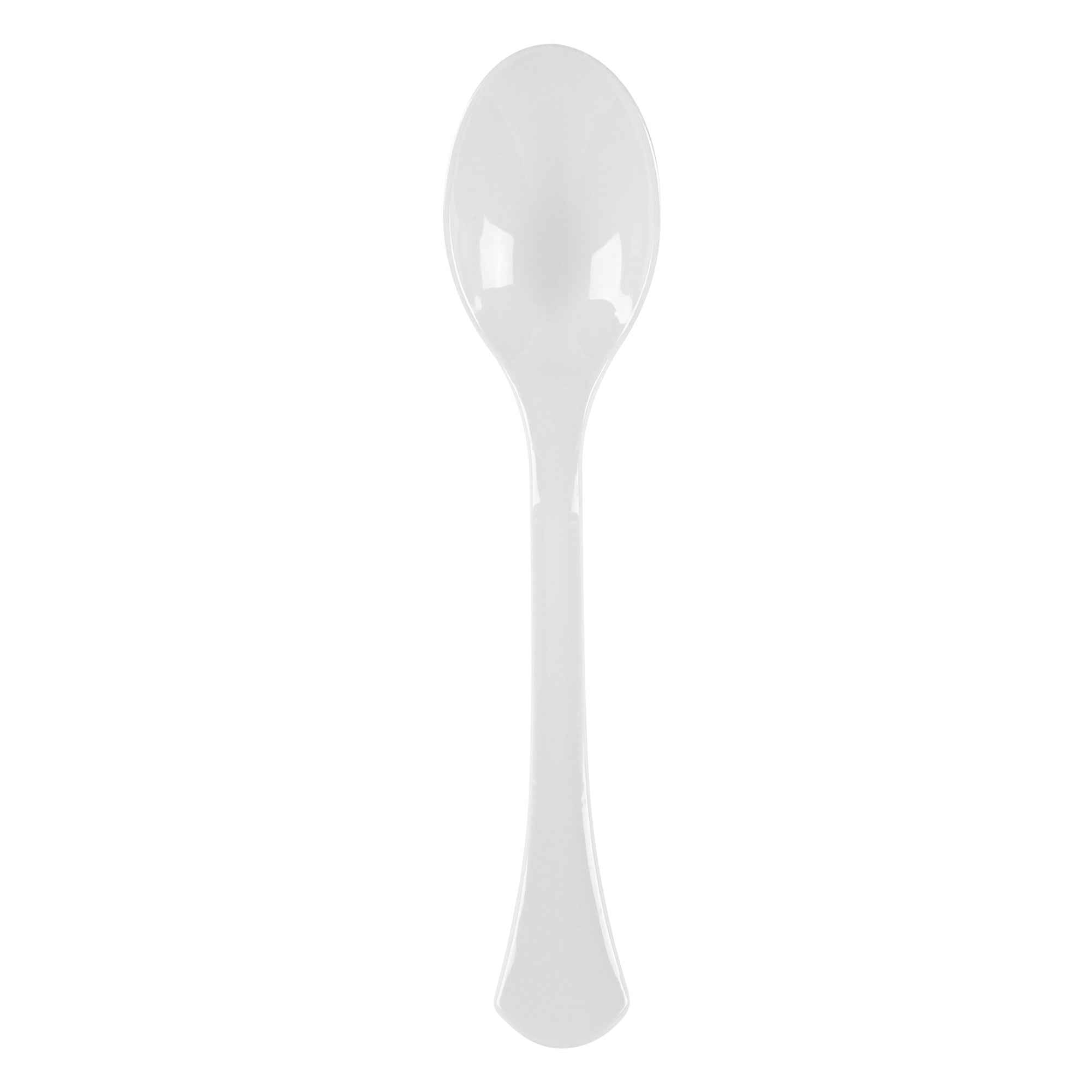 Cater Tek White Plastic Serving Spoon - 9 3/4" - 100 count box