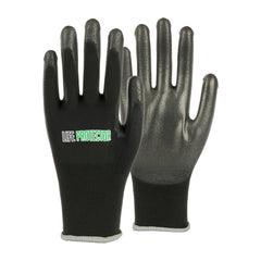 Life Protector Black Nylon Extra Large Work Glove - with Polyurethane Palm Coating - 10 count box